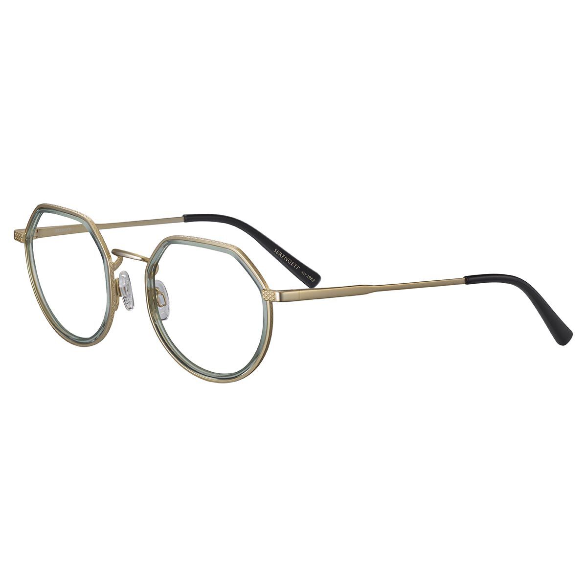 NATHANEL OPTIC, Matte Light Gold - Olive green-Demo Lens, hi-res image number null